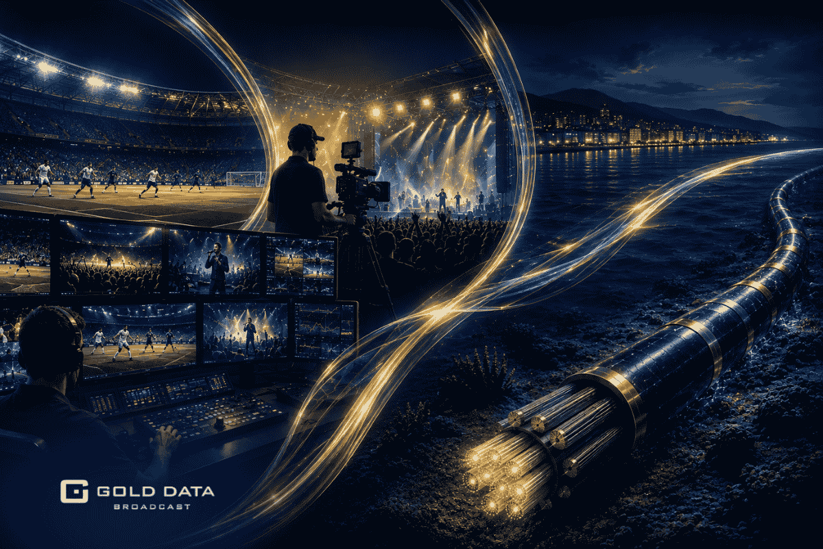 Broadcast Gold Data: Red terrestre y submarina