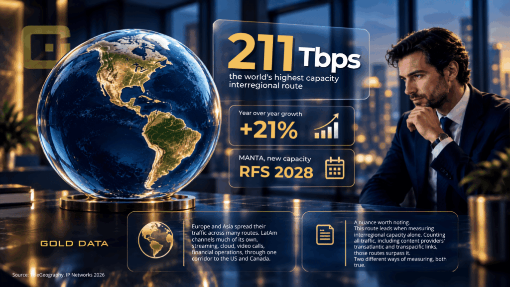 gráfica La ruta de internet más grande del mundo no es la que crees